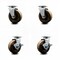 Service Caster 4 Inch High Temp Phenolic Swivel Caster Set with Roller Bearings 2 Brakes SCC SCC-20S420-PHRHT-2-TLB-2 - alternate 4